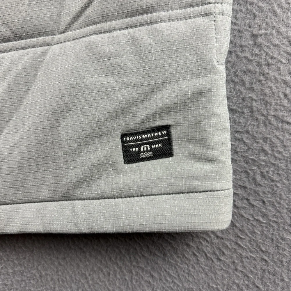 Travis Mathew Vest Men's L Gray Cold Bay Quiet Shade Puffer Golf TM1MW463 NEW